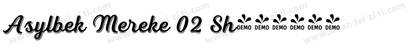 Asylbek Mereke 02 Sh字体转换